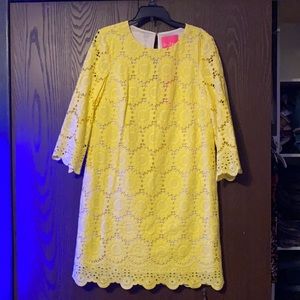 Lilly Pulitzer Mariella Dress. New with Tags. Yellow Floral Size 0